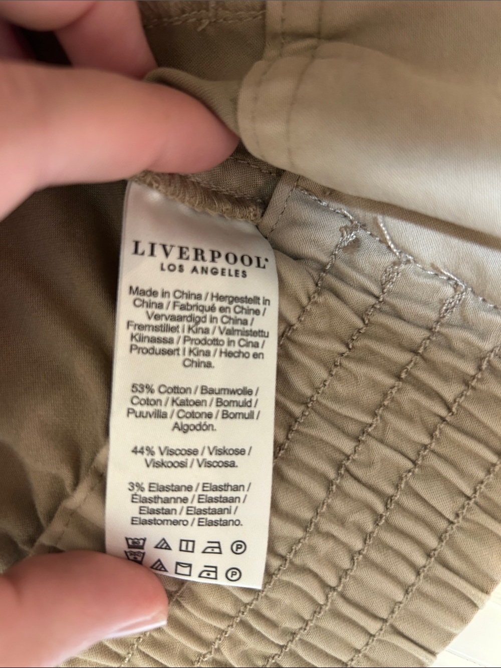 Liverpool Women's Tan Button-Front Jacket - Picture 8 of 9